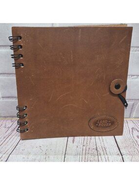 Land Rover Logo Leather Paper Blank Notebook-by Mulholland Brothers~Photo Mounts